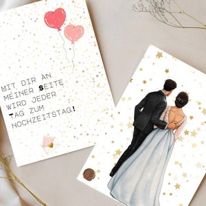 Elegant Anniversary Card: Romantic A6 Design (PDF Download)