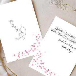 Elegant Anniversary Card: Romantic A6 Printable (PDF Download)