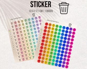 Recycling Tracker Stickers | Waste Sorting Planner