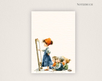 School Theme A6 Notebook: 20 Page Journal for Notes