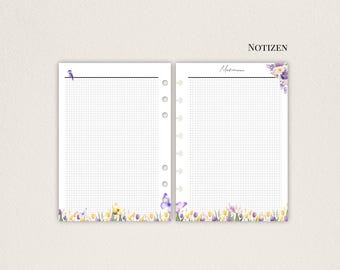 Handgemachte Notizeinlagen für deinen A5 Planer | Refills | Inserts