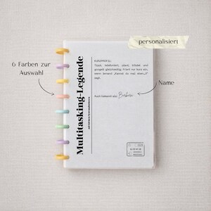 Multitasking Legende Notizblock A5 Lustige Planer Inserts Discbound Dashboard Humorvol Organiseren Seiten To-Do luisteren