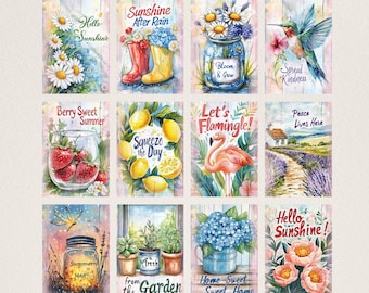 Aquarell-Dashboards A5 – Struktur mit Leichtigkeit