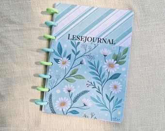 A5 Lesejournal für Buchliebhaber - Buchwunschliste, Lesetracker, Buchrezensionen - Lesetagebuch zum Organisieren deiner Leseerlebnisse