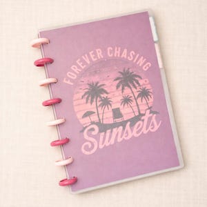 A5 Discbound Notebook | Summer Theme, Transparent Cover