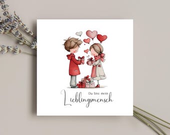 Rainbow Foil Valentine's Day Card | Romantic Love Gift