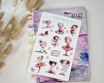 Ballet Tänzer Stickers | Watercolor Girls, Ballerinas, Party Accents