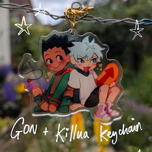 Gon and Killua Cute Chibi Keychain : Hunter x Hunter HXH Anime