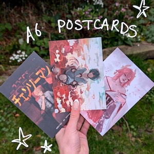 Impressões de arte de ilustração digital Fandom A6 / cartão postal