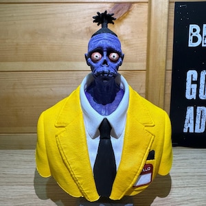 Small Beetlejuice Shrunken Head Bust Bob - Etsy