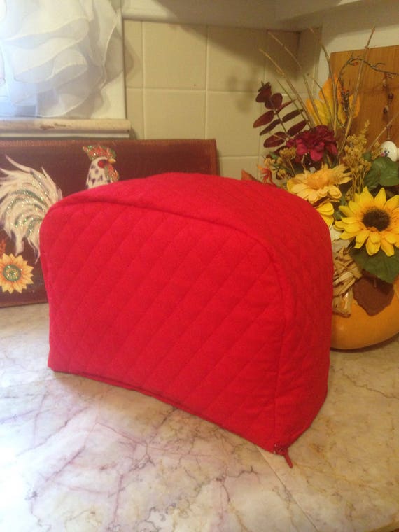 Red 2 Slice Zipper Toaster Cover Ready to Ship Etsy