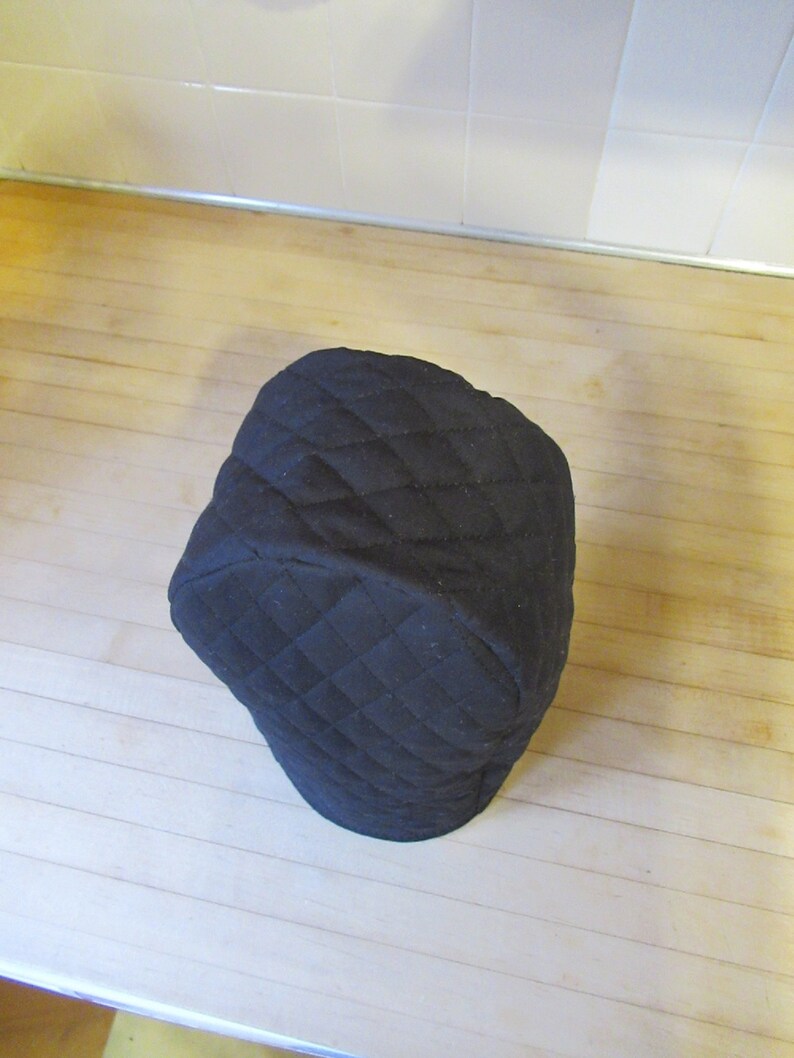 Black Quilted Can Opener or Coffee Grinder Dust Covers Ships Etsy