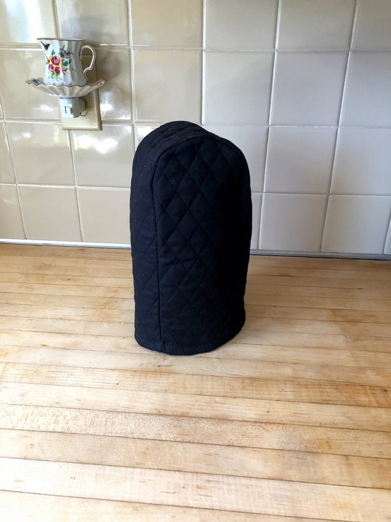 Black Quilted Can Opener or Coffee Grinder Dust Covers Ships Etsy