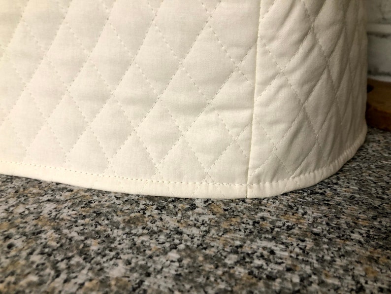 Toaster Oven Covers Cream Quilted Fabric Minimalist Kitchen Etsy