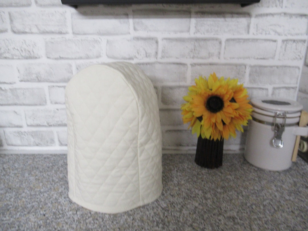 Can Opener Covers Cream Quilted Fabric Appliance Dust Cover Etsy