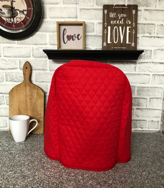 Red Quilted Food Processor Covers Made Upon Order Etsy