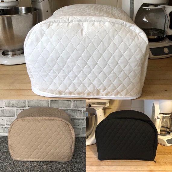 Cream Quilted Double Faced Cotton Appliance Cover 