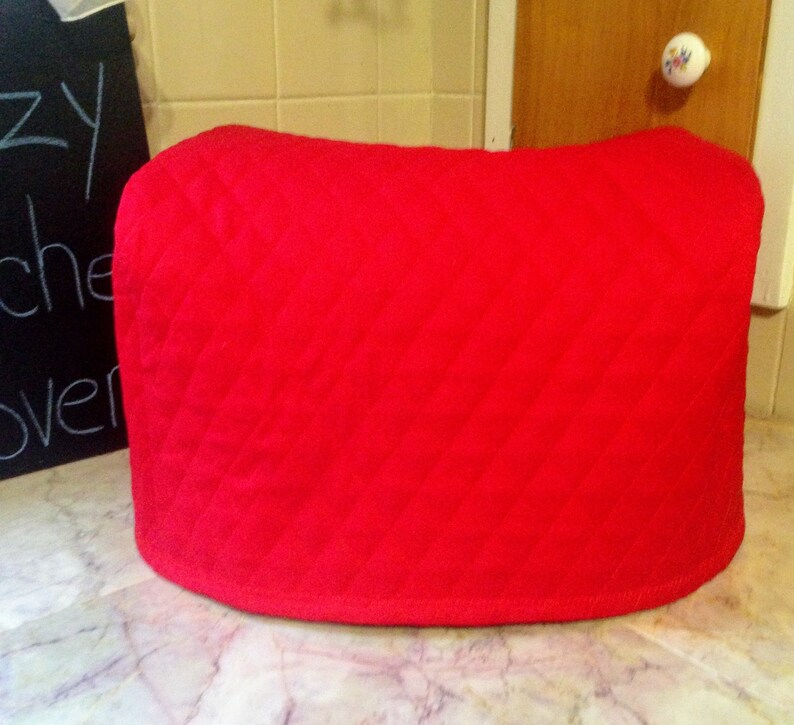 Red Toaster Oven Covers Quilted Fabric Small Appliance Covers Etsy