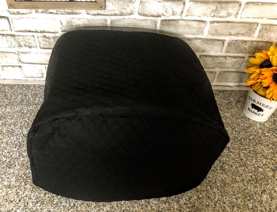 Toaster Oven Covers Black Quilted Fabric Made Upon Order Read Etsy