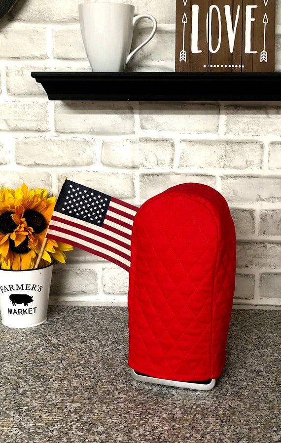 Red Can Opener Covers Quilted Fabric Small Appliance Dust Etsy
