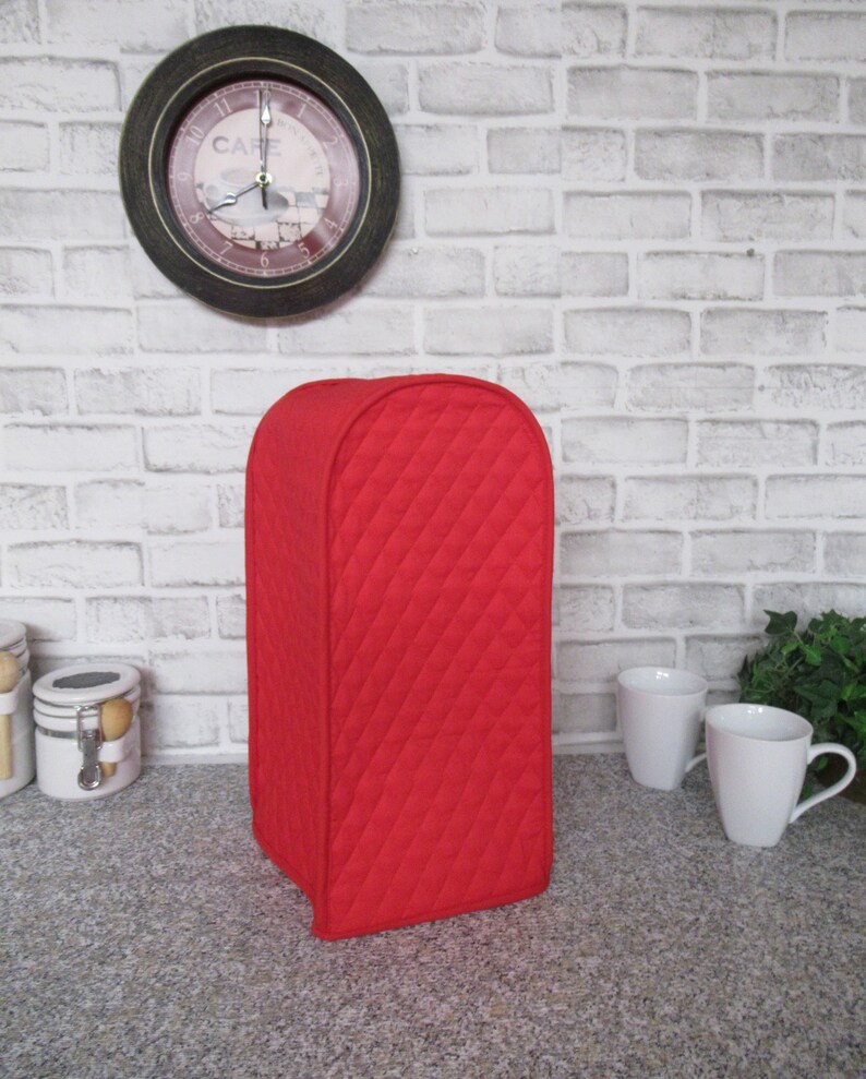 Small Appliance Covers Set Red Quilted Fabric Made to Order Etsy