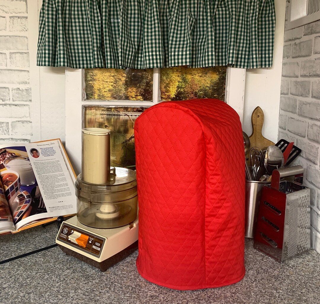 Red Quilted Food Processor Covers Made Upon Order Etsy