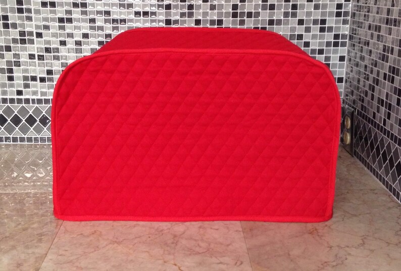 Small Appliance Covers Set Red Quilted Fabric Made to Order Etsy