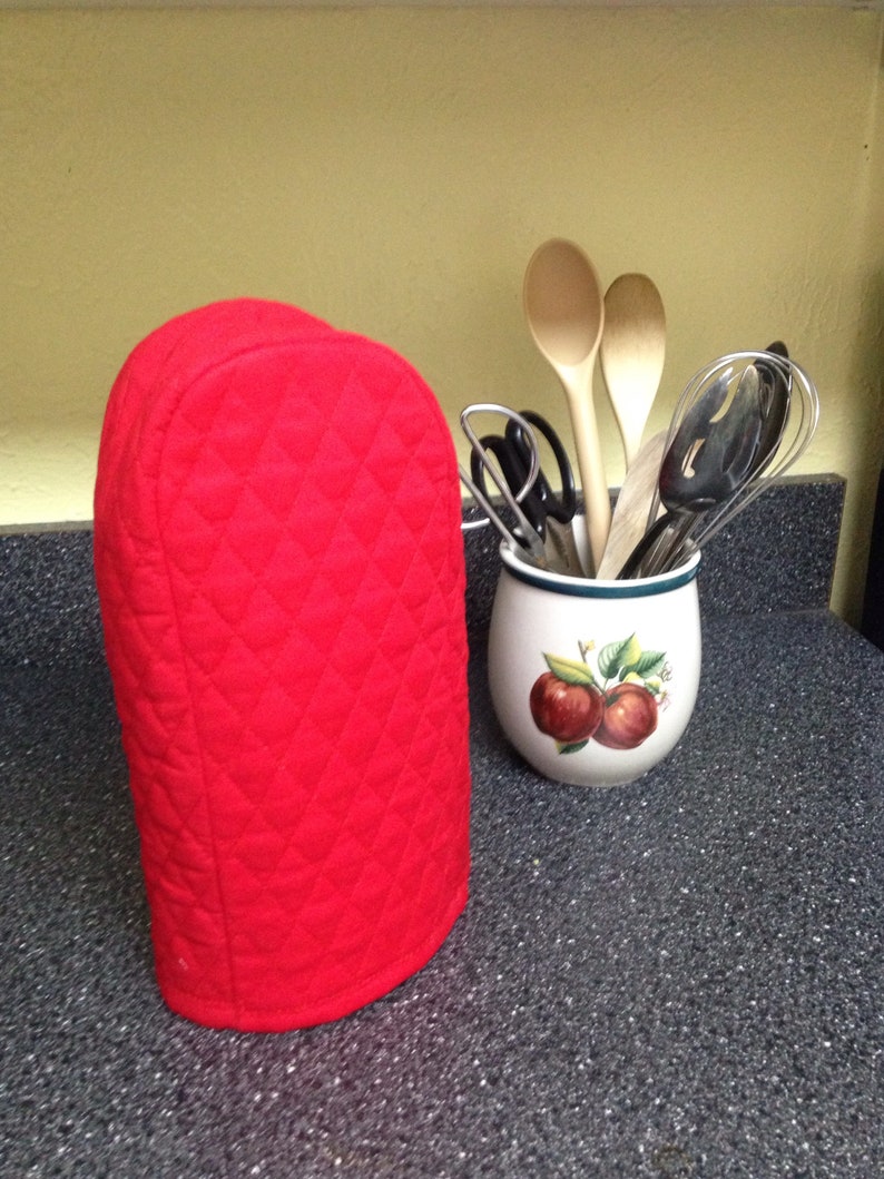 Red Can Opener Covers Quilted Fabric Small Appliance Dust Etsy