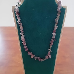 Multicolor Tourmaline Natural Stone Necklace