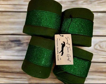 Horse- Polo wraps - Green emerald collection