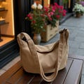 Corduroy Dumpling Bag: Trendy Shoulder Tote, Adjustable Crossbody product logo