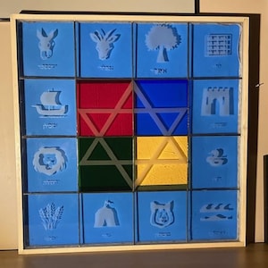 12 Tribes of Israel. Stained glass