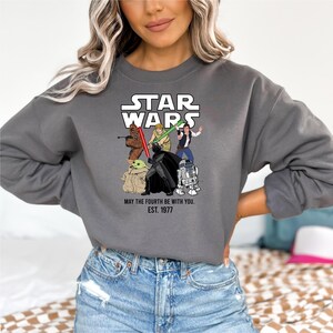 Retro Star Wars Tee, Disney World Family Sweatshirt, Funny Star Wars Sweatshirt, Disney Trip Gift,Star Wars A New Hope Sweatshirt,