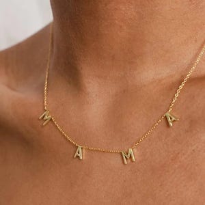 Dainty MAMA Necklace – Personalized Jewelry – Mom Necklace – Name Necklace – Gift for Mom – Mother&#39;s Day Gift