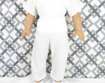 Doll Pants / White Doll Pants For 18 Inch Dolls / 18 Inch Doll Clothes / Doll Clothes / Doll Accessories