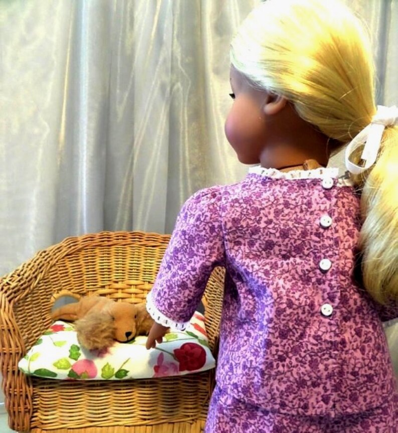 Purple Doll Shorts And Purple Doll Blouse Doll Short Set 18 Inch Doll Clothes Doll Accessories Fits American Girl Doll