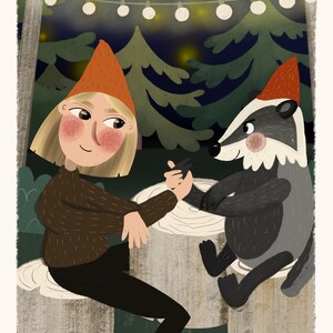 Kleine nordische Märchen. Hygge, Fika, Allemannsrätten ~ gemütliche Momente mit einem nordischen Thema. Handgezeichnet, digital koloriert