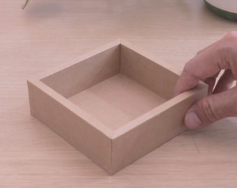 A4 Printable 1/2 Scale Template PDF - A clean tray [Cardboard DIY Basic]