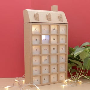Manualidades con cartón DIY - Calendario de Adviento con Shoji, puerta de papel japonesa