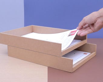 DIY | Cardboard Crafts - Paper Tray A4 Printable 1/2 Scale PDF Template