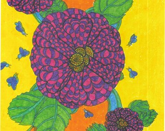Pansy Paul Gaystract by Paul LGTBQ+ 8.5" x 11" Print Signed Dated Bagged and Boarded