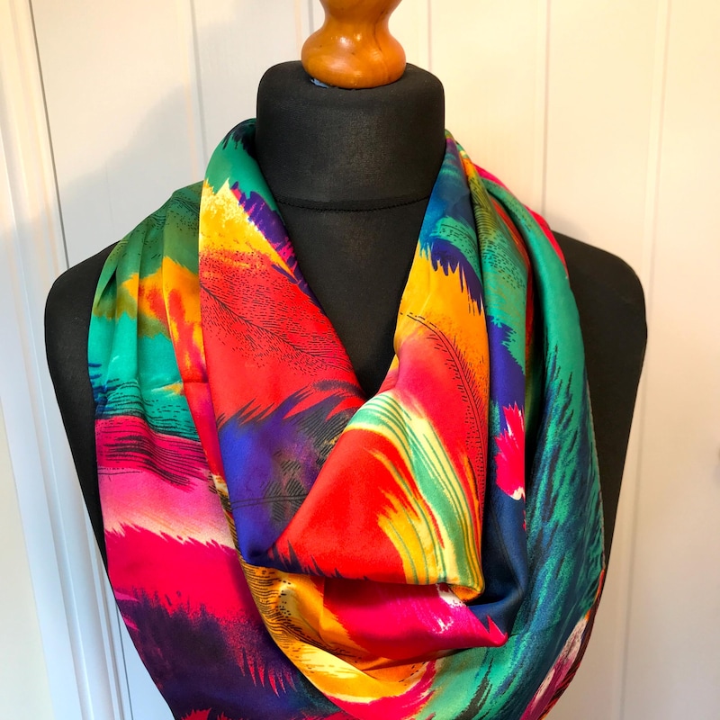 Abstract Silk Scarf - Etsy