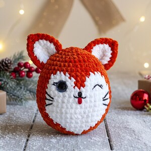 Virkat räv-amigurumimönster: Låg sömnad plyschleksak (PDF-mönster)