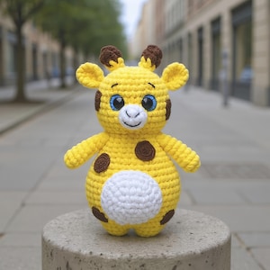 Plush Giraffe Crochet Pattern – Amigurumi Giraffe Toy PDF –  Tutorial in English– Cute Jungle Animal – Instant Download