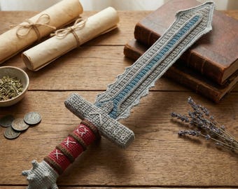 Häkelanleitung für Schwerter: Amigurumi Fantasy Knight Waffe (PDF-Häkelanleitung)