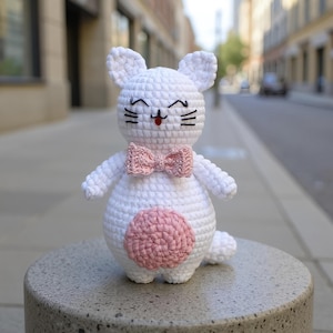 Schema all&#39;uncinetto per un gatto di peluche - Tutorial PDF per un gattino amigurumi - Giocattolo all&#39;uncinetto facile - Grazioso progetto fai da te per animali