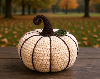 Crochet Pumpkin Pattern Halloween Decor PDF Amigurumi Fall DIY