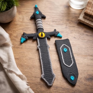 Crochet Sword Pattern: Amigurumi Plush Weapon with Sheath (PDF Pattern) image 18