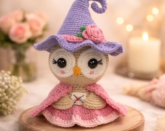 Gehaakt uilpatroon: amigurumi magische vogelknuffel (pdf-patroon)