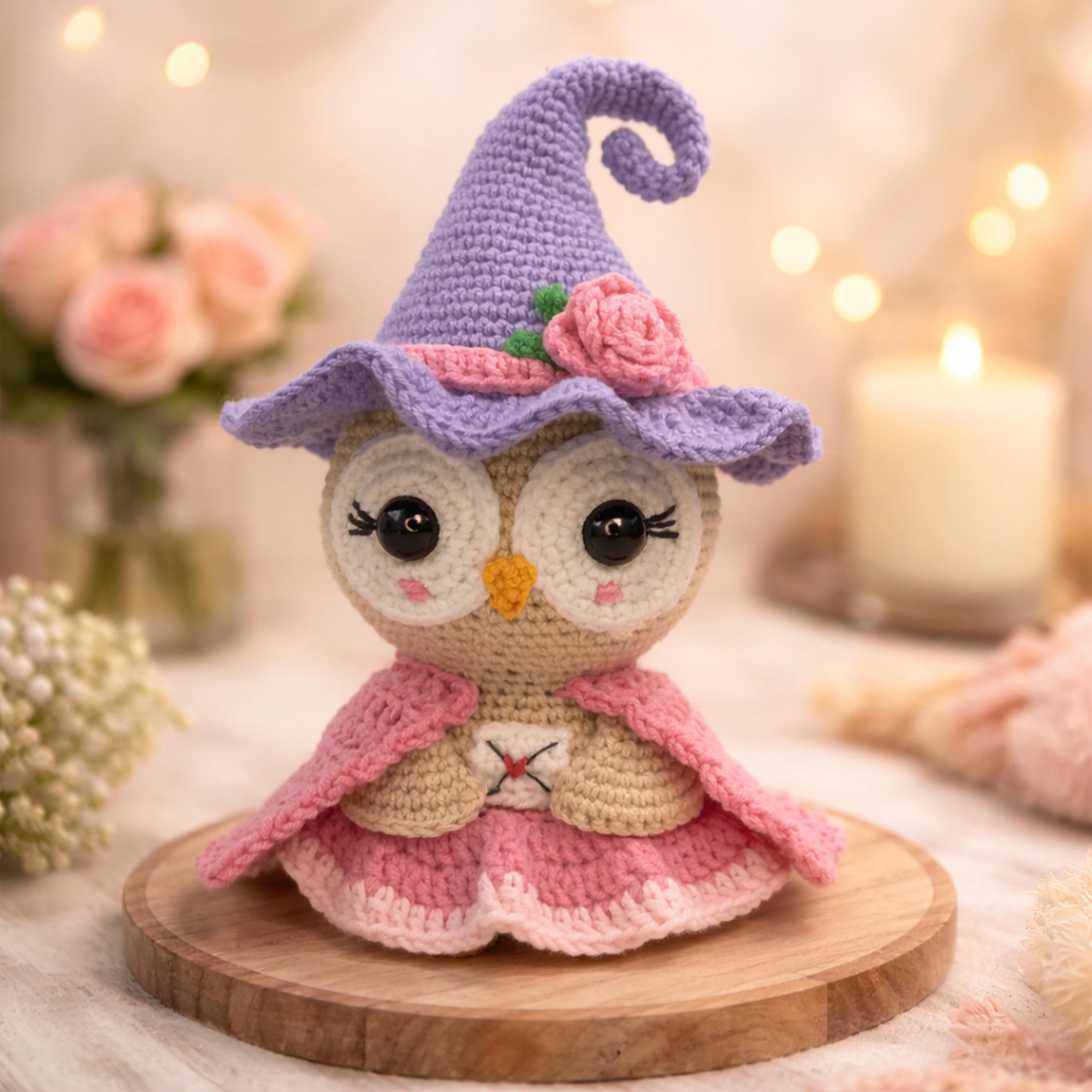 Crochet Owl Pattern: Amigurumi Magic Bird Plush